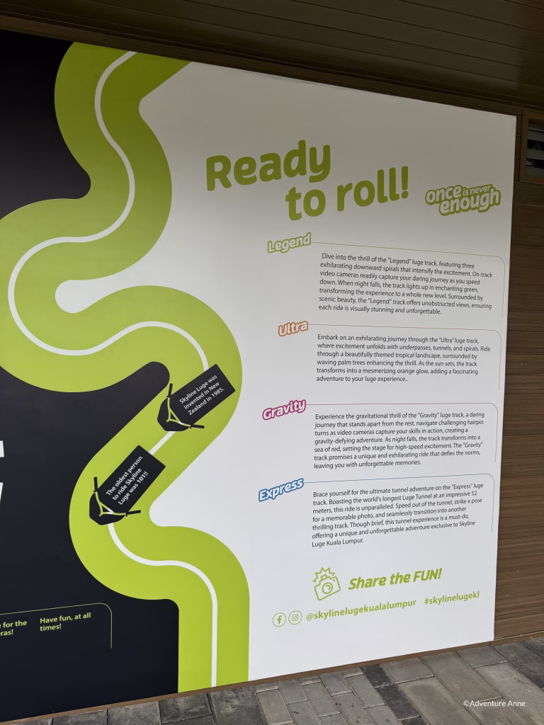 Luge Kuala Lumpur routes